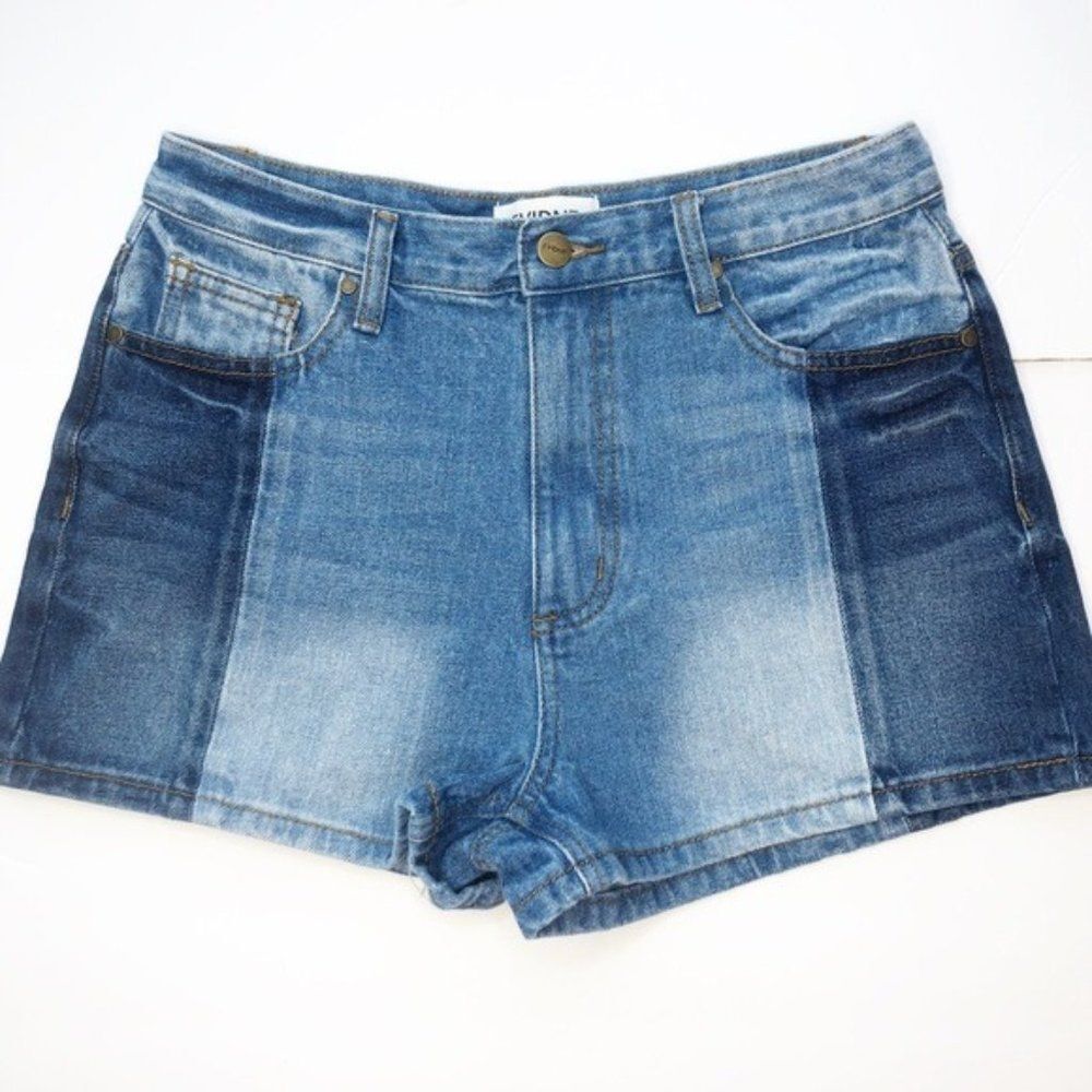Evidnt Colorblock Jean Shorts